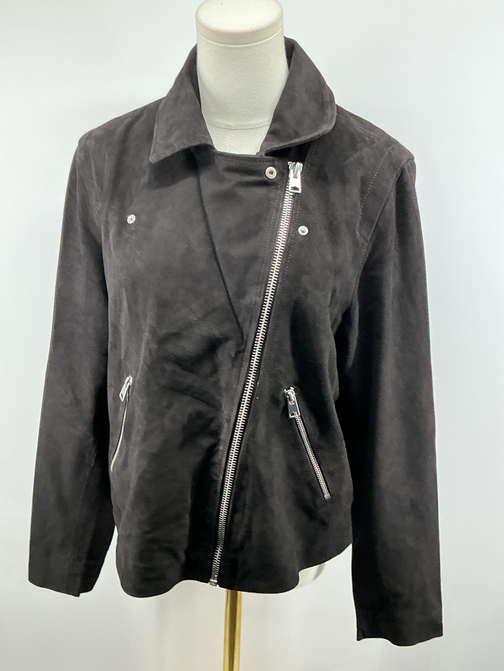 100% Suede Biker Jacket